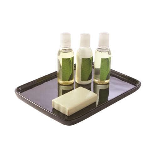 Ceramic Amenity Tray, Black